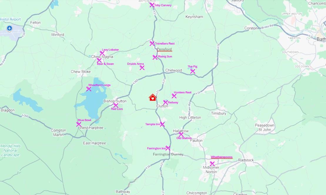 Willow Ridge - A Large Country House With 3 Rental Rooms Clutton Eksteriør billede